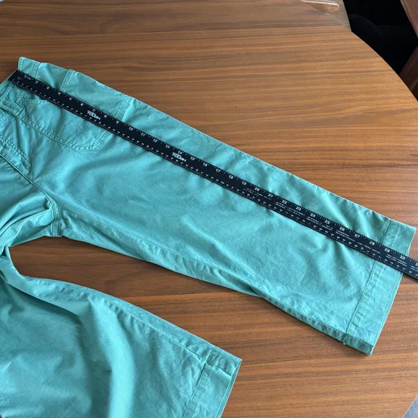 Vintage Rafaella Petites Pants 8P Green Wide Leg Crop Utility Y2K Gorpcore - Image 10