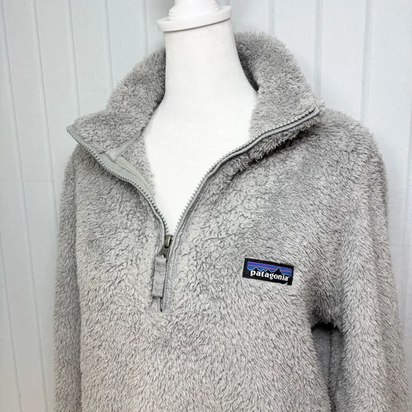 Patagonia Gray Fleece Teddy Pullover Size‎ M - Image 3