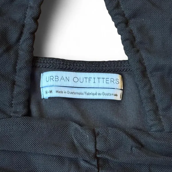 Urban Outfitters Out From Under Moonbeam Ruched Mesh Cami - Black - Size Medium - Image 3
