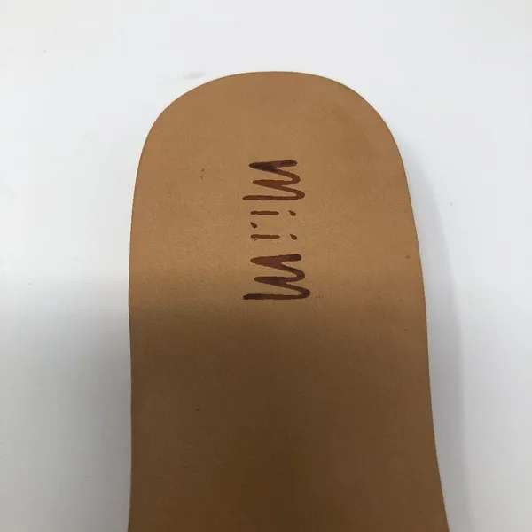 Mi.iM Cross-Hatch Golden Slip On Sandals Size 8 Slides Party Night Out Summer - Image 3