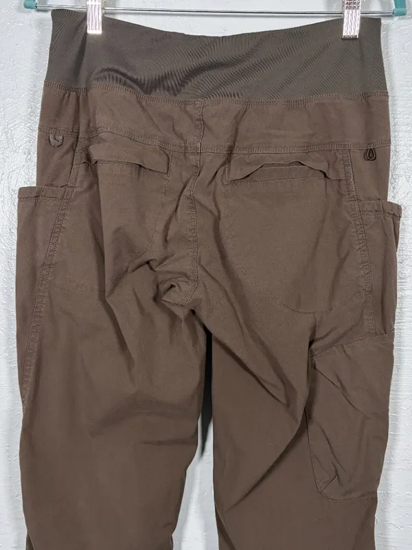 Prana Women M Mocha Brown Kanab Mid Rise Jogger Pant Stretch Hiking Granola - Image 6