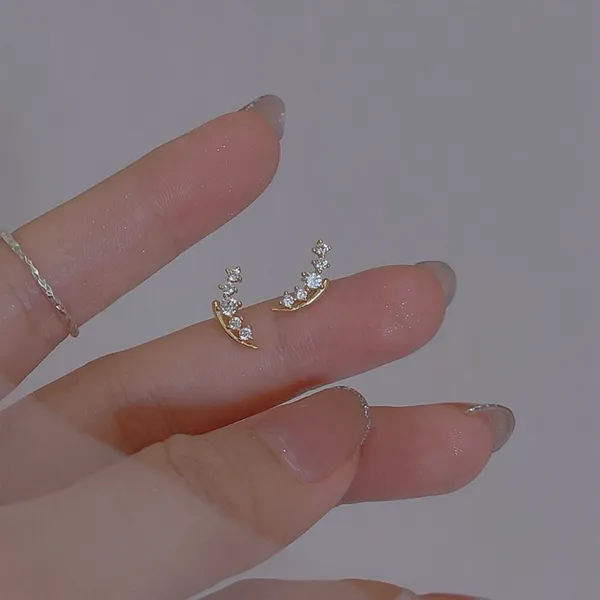 Small Mini CZ Cubic Zirconia Stud Earrings for Women Girls,Tiny Cute Earrings - Image 4