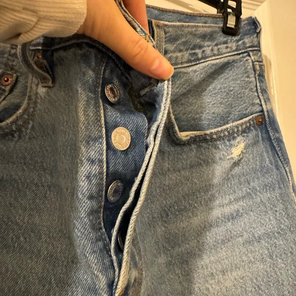 Levi's Light Blue Boyfriend Jeans - Image 4