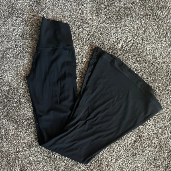 Aerie Black Flare Legging with crossover waist - Image 4