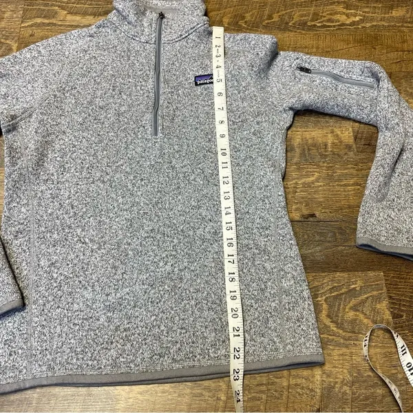 Patagonia Better Sweater Fleece 1/4 Zip Pullover Women's Small Gray Jacket Top - Image 3