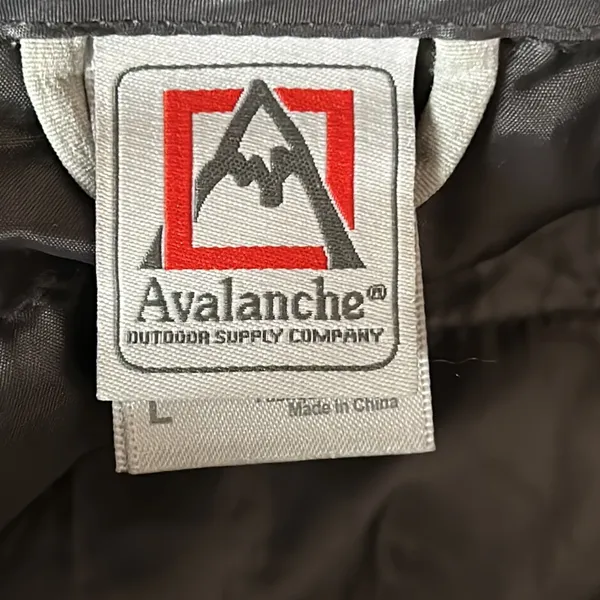 Avalanche men’s Puffer Jacket gray size large. - Image 6