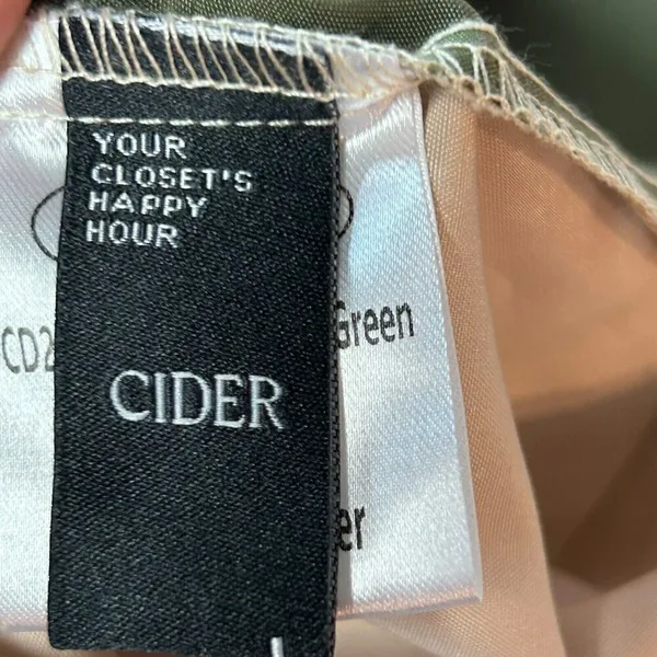 Cider Woven Patchy Jogger Pant Cream Green Size Large0 - Image 11