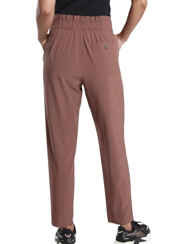 Athleta Skyline Pant II Brown High-Rise Ankle Tie Wais Size 14 - Image 2