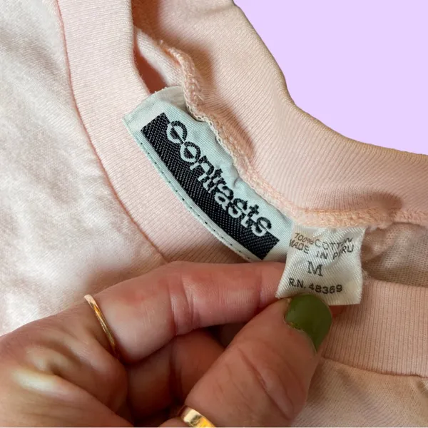 Vintage 90s Baby Pink Slightly Cropped T Shirt 🔥 - Image 2