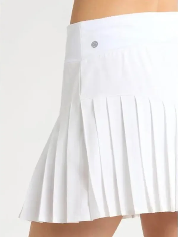 Zella Clean Sweep Pleated Performance Skort NWT Off White Large - Image 5