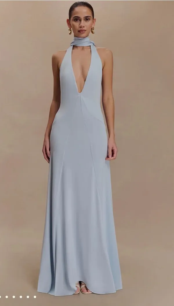 Meshki Dress Maxi Blue Light - Image 4