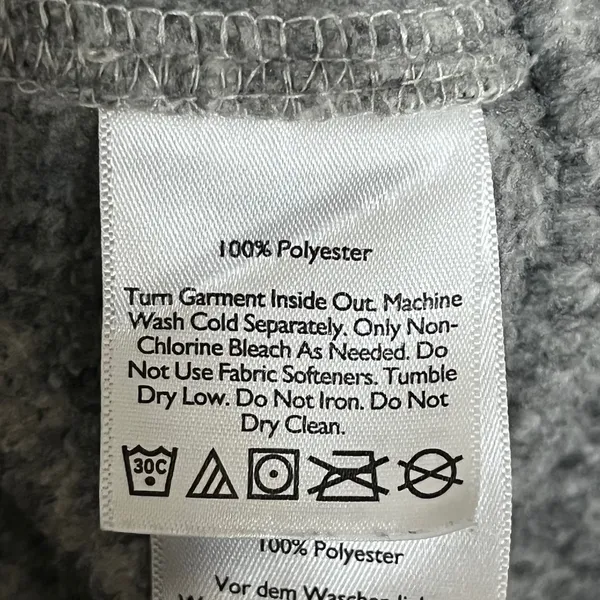 Eddie‎ Bauer Womens Gray Marl Sweater Fleece Snap Mock Neck Pullover Small - Image 8