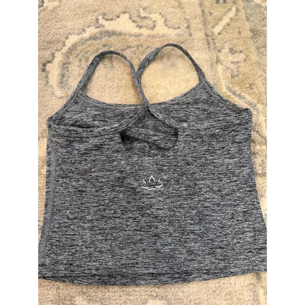 Beyond Yoga spacedye racerback cropped tank Black Space Dye BLKSD XXS NEW - Image 4