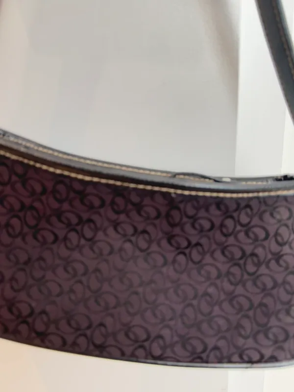 Dark Purple Pattern Vintage Mini Purse - Image 2