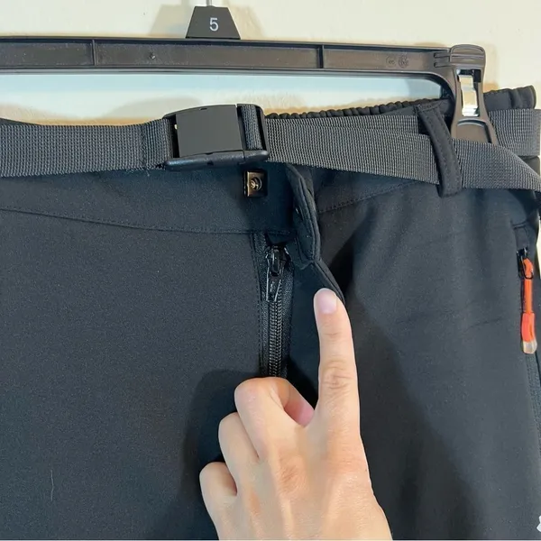 ✨ Healthyoga Women’s Black Soft Shell Pants‎ Snow Small - Image 5