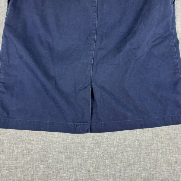 Lauren Ralph Lauren Skirt Womens 12 Blue Cotton Twill Knee Length Pockets‎ Zip - Image 8