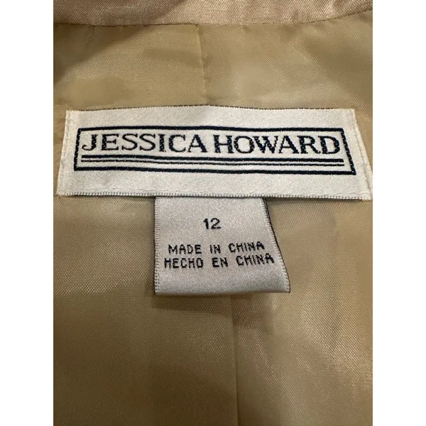 Women's Jessica Howard Dress Size 12 Beige - Image 6
