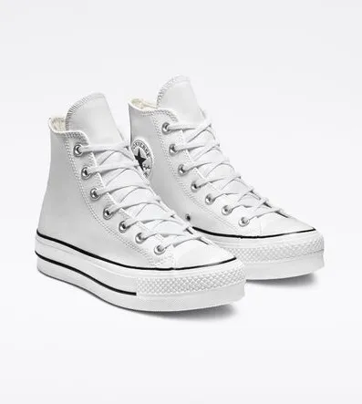 Chuck Taylor All Star High Top Platform Leather Sneaker - Image 4