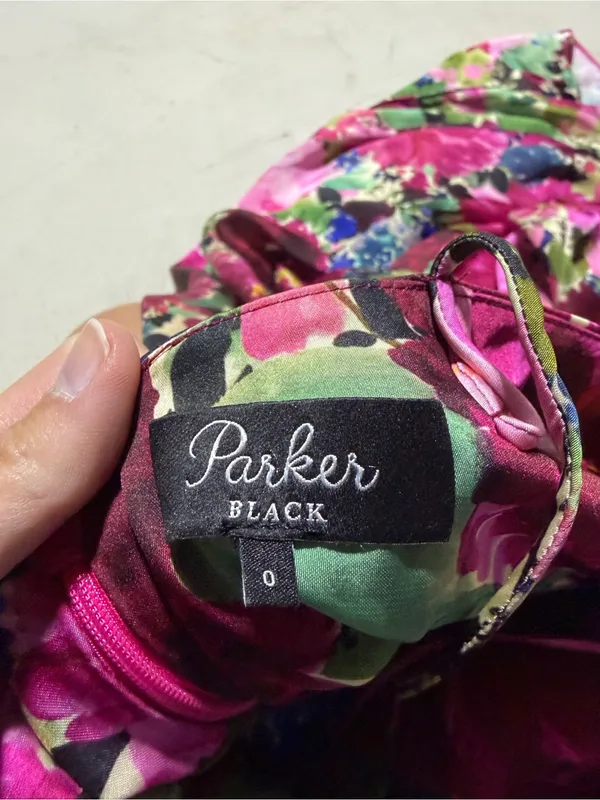 Parker black revolve Selena Floral Midi Dress pink 0 - Image 10