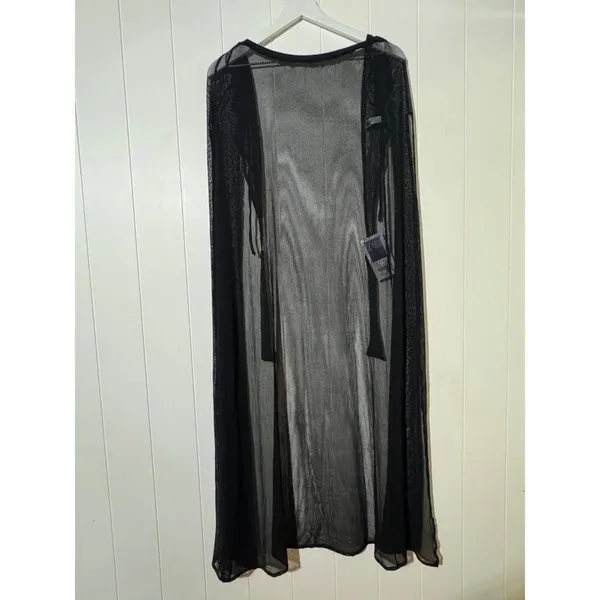 Mapalé NWT · M/L · Resort Swim Cover Up Dress · Sheer Mesh Long · Black - Image 4