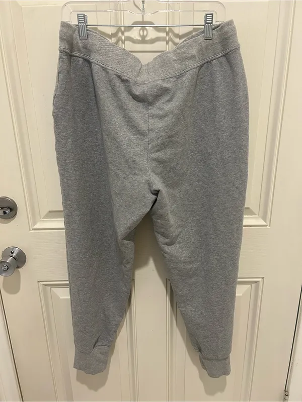 Fila Women’s Light Gray Cotton Blend Jogger Sweatpants - Image 2