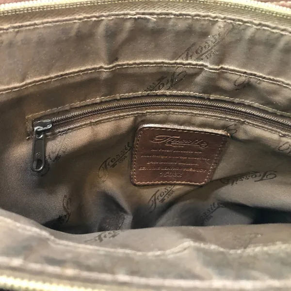 Fossil 1954 Classic #75082 Brown Pebbled Leather Crossbody Messenger Purse Bag - Image 11