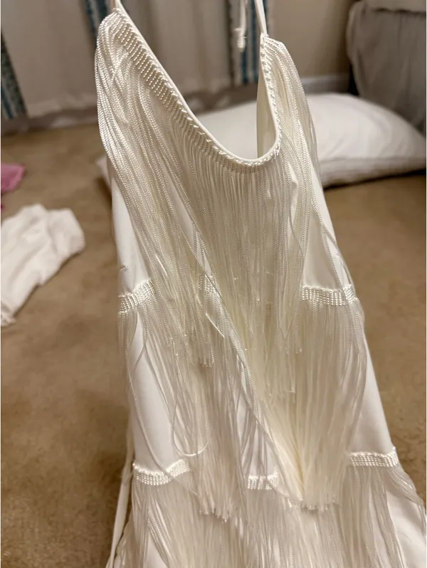 SheIn White tassel dress - Image 4