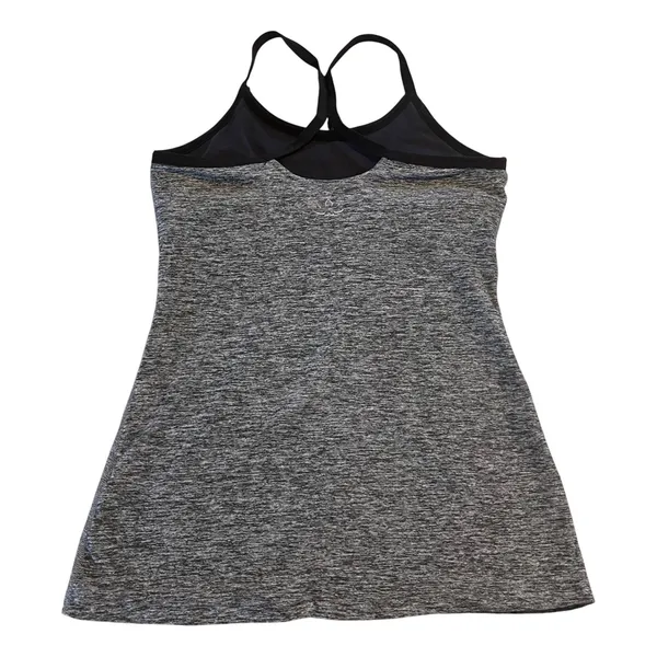 Beyond Yoga Tank Top Women Small Gray Heather Space Dye Shelf Bra Racerback Tank - Image 3