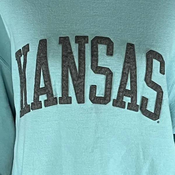 Champion Athleticwear Kansas University Arched Block Letter Crewneck Sweatshirt - Image 2