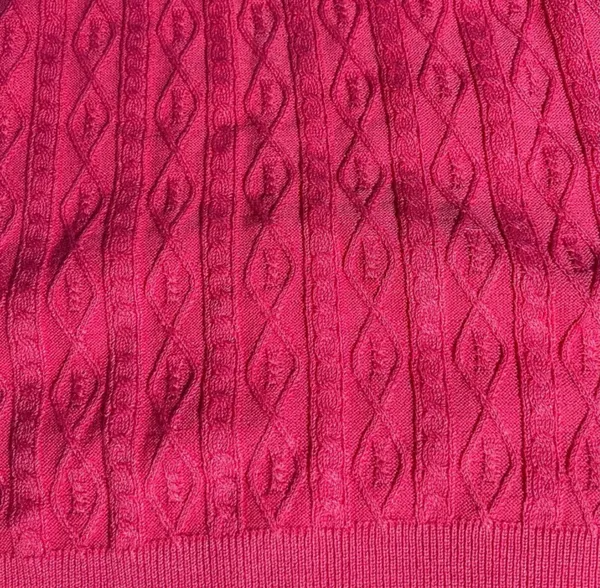 Pink Cropped Sweater Vest Size L - Image 4