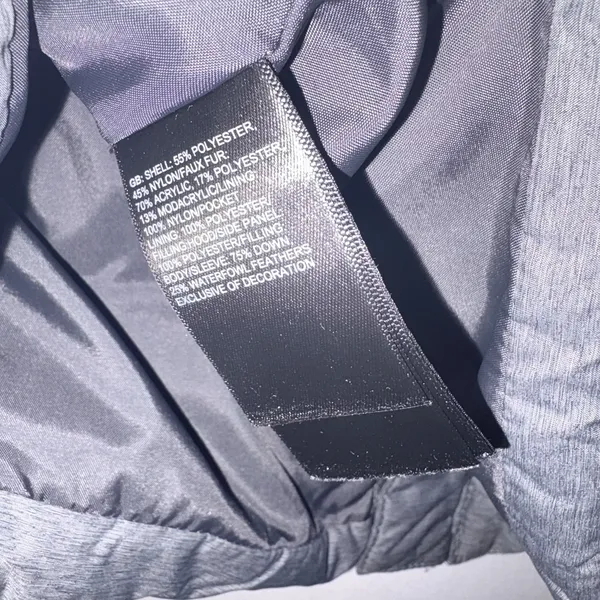 The North Face‎ Gotham Womens Goose Down Hooded Jacket Gray Medium - Image 15