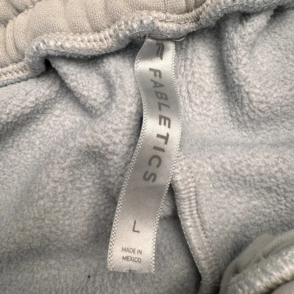Fabletics Womens Light cream Fleece Lined Joggers Sweatpants Size L‎ Drawstring - Image 2