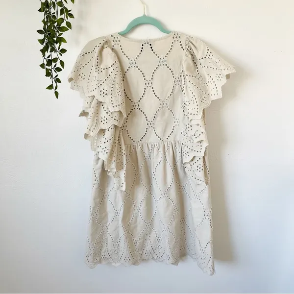 Munthe Hico Eyelet Ruffle Dress US 6 / FR 36 - Image 3
