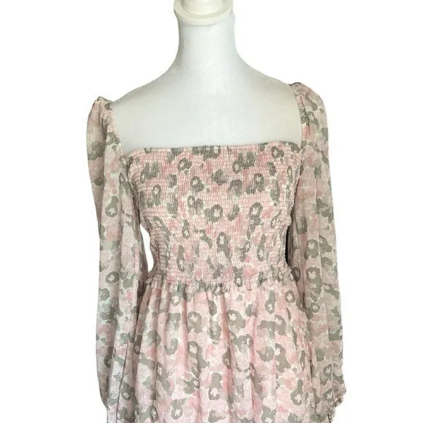 Wilfred x Aritzia -Tempest Smocked Mini Dress Sz M - Image 6