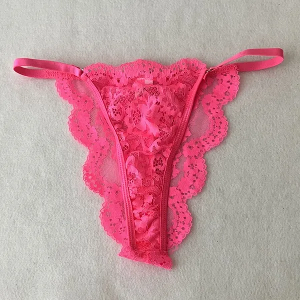 Yandy Pink Lace Two Piece Bra Panty Set - Image 6