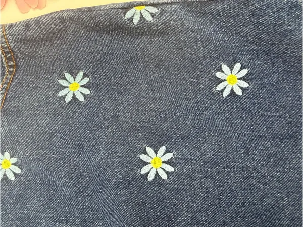 Lucy & Yak Dana Jeans Daisy Mae Embroidery Organic Cotton High Rise 80s Mom - Image 13