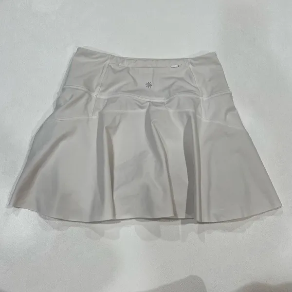 Athleta Ace Tennis Skort White 13.5” Size XS Athletic Running Golf Skirt - Image 2