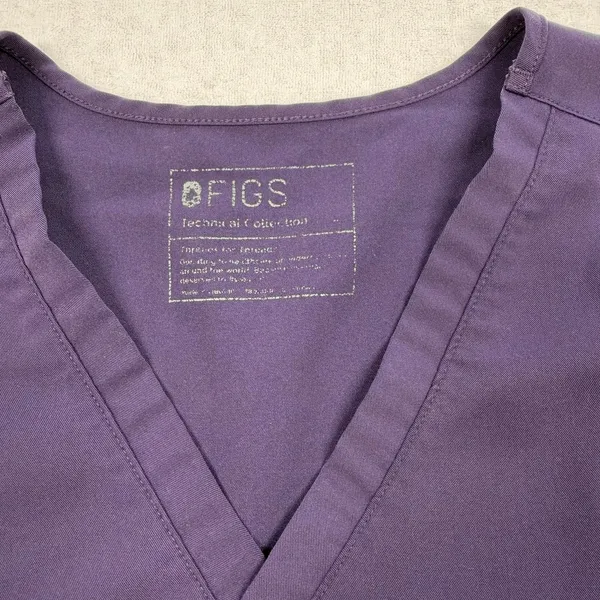 FIGS Scrub Set Women’s XL Purple Catarina Top Zamora Jogger Pants - Image 9