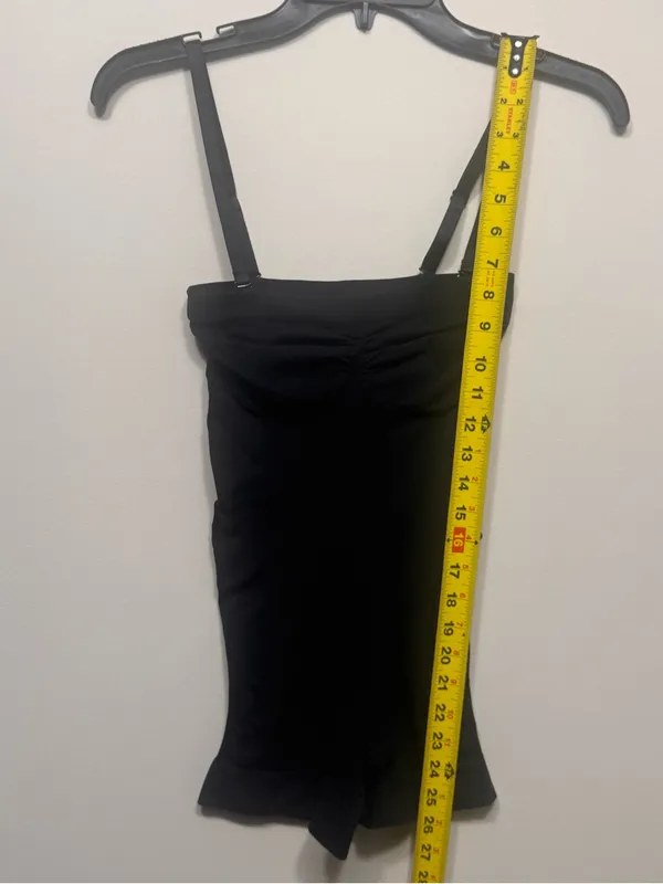 SHAPELLX Shapewear Bodysuits Tummy Control Butt Lifter removable Straps Black - Image 9