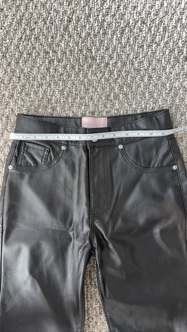 revice Denim leather black pants - Image 4