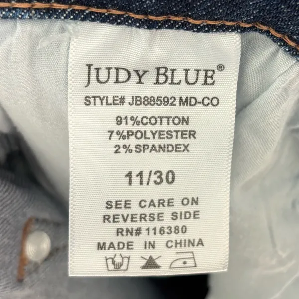 Judy Blue Wide Leg Jeans Medium Wash Denim - Image 10