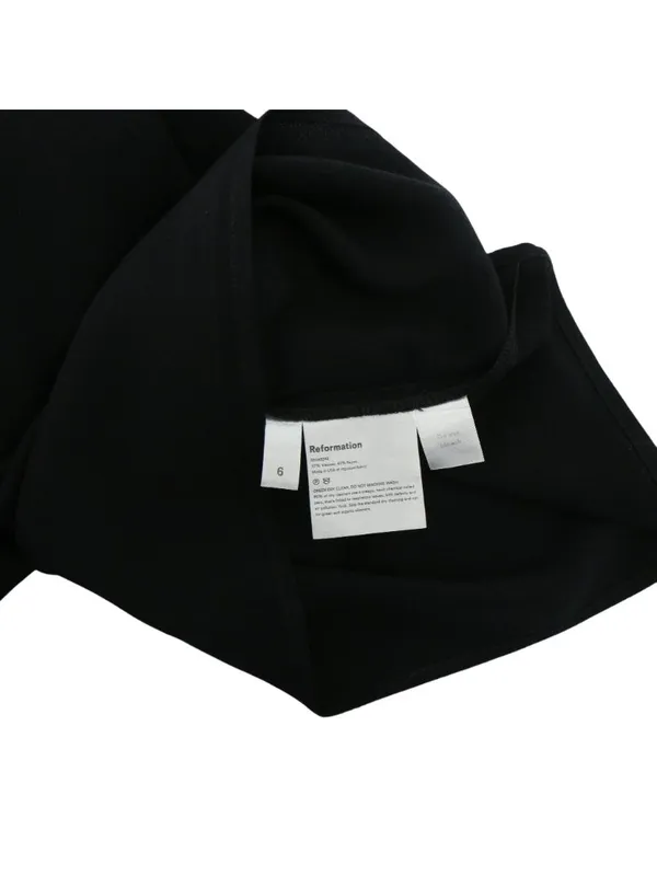 Reformation Gilda Jumpsuit Black Sleeveless Wide Leg 6 - Image 12