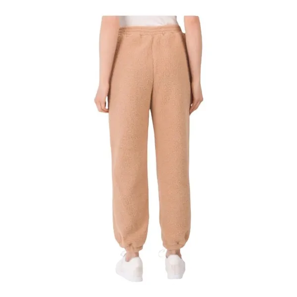 Blank NYC Tan Camel Teddy Bear Sherpa‎ Fleece Elastic Waist Jogger Pants Size M - Image 3