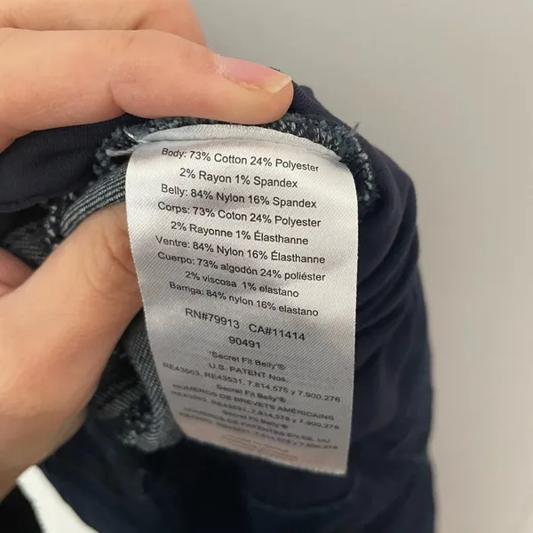 Indigo Blue Maternity Jeans size small skinny jeans - Image 5