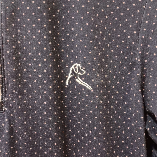 Rhoback Women's Navy Blue‎ Polka Dot Quarter - Image 3
