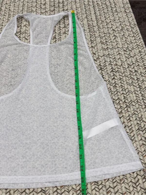 NWOT Halara White Cheeta Print Tank Top - Image 6