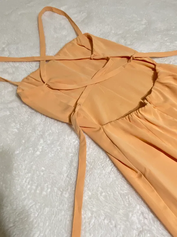 Abercrombie Yellow Midi Dress - Image 12