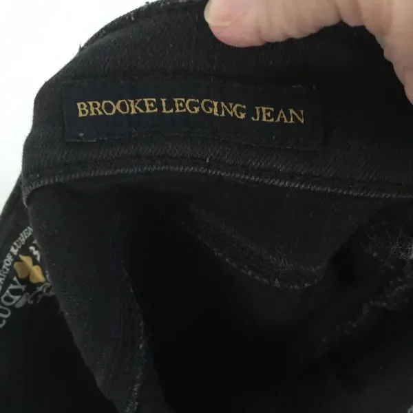 Lucky Brand Black Brooke leggings busted‎ knee jeans 6/28 - Image 7