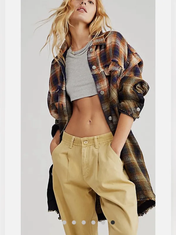 Free people Anneli Plaid Shirt Jacket - Image 3