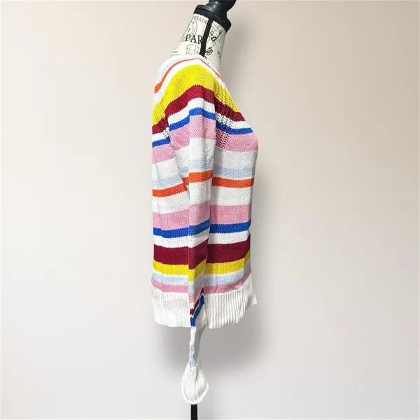 GAP Womens‎ XS Multicolor Stripe Cotton Knit Crewneck Sweater Pullover Preppy - Image 4